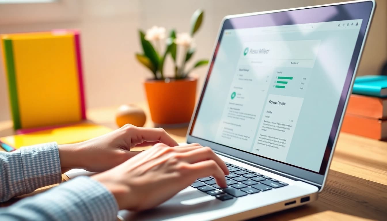 Engage with a professional Resume Builder interface showcasing a user-friendly design.