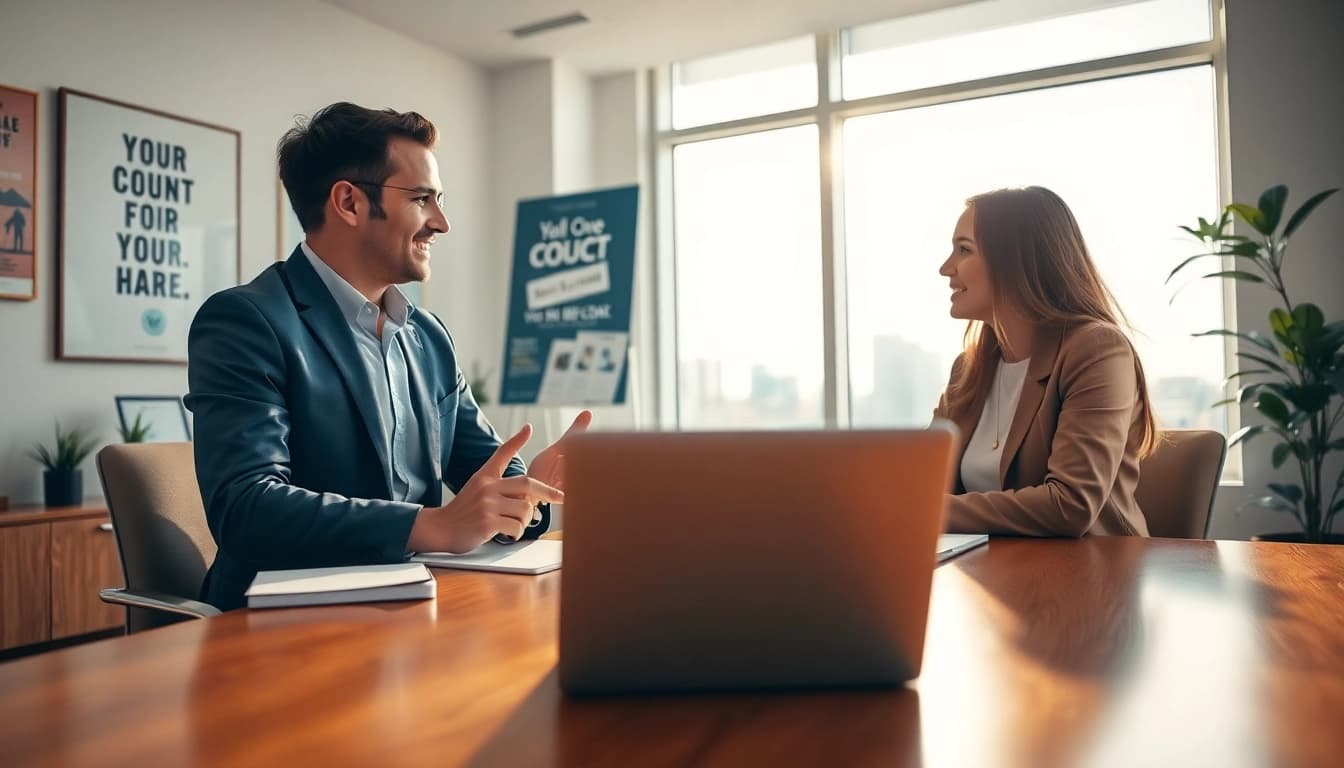 Engaging session with a business coach near me in a bright office setting.