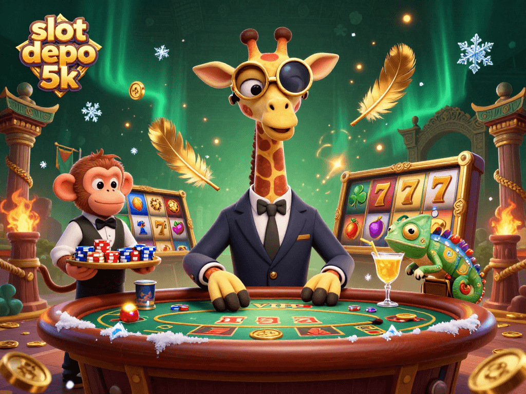 Experience exhilarating slot gameplay at slot depo 5k with vibrant characters and dynamic casino elements.