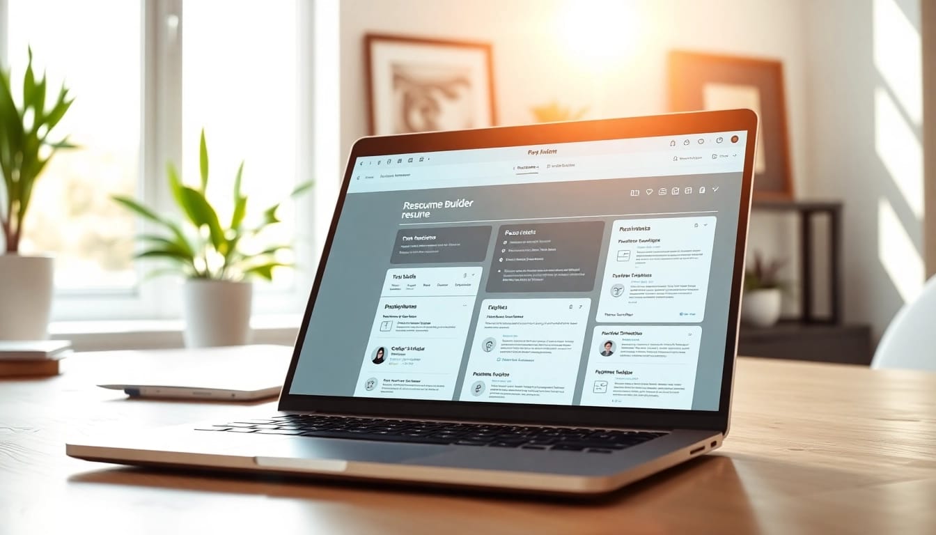 Create stunning resumes with our powerful Resume Builder in a professional workspace.