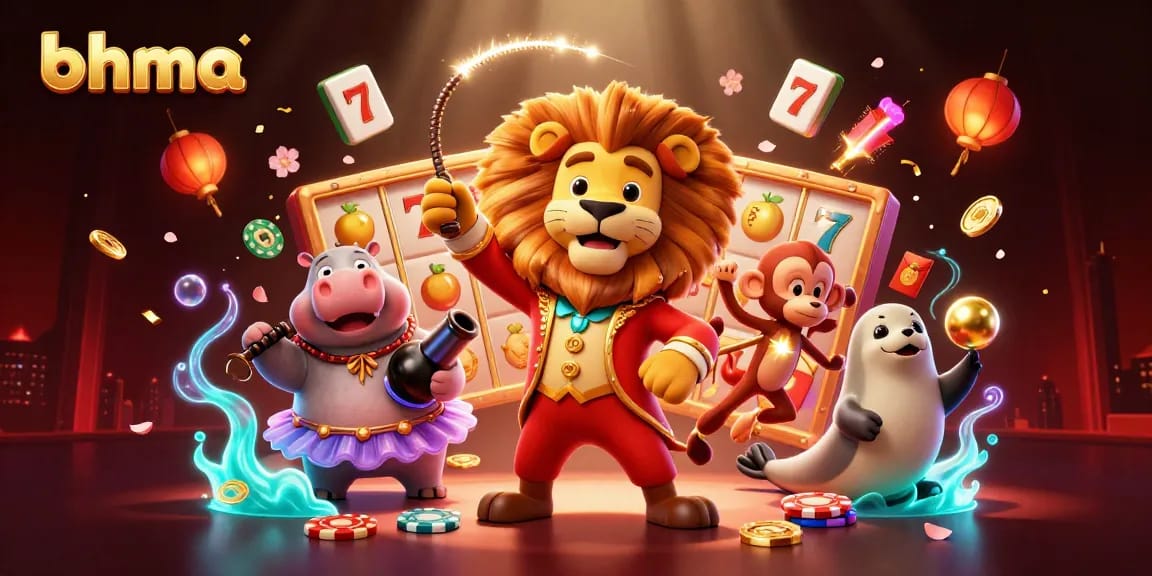 Engage with bhma's vibrant casino scene featuring iconic characters and dynamic gameplay elements.