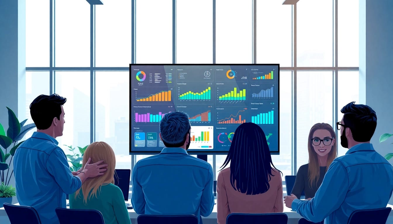 Engage users with the enterprise assistant saas showcasing modern collaboration tools and vibrant graphics.