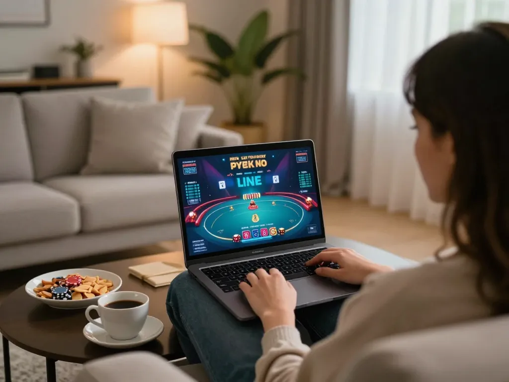 Join the excitement of casino gaming at Trang chủ VB88 with this cozy home poker scene