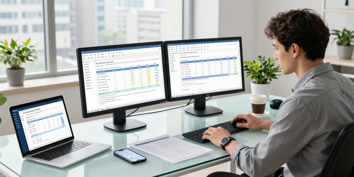 Detect fraud invoice with advanced AI technology in a modern workspace.