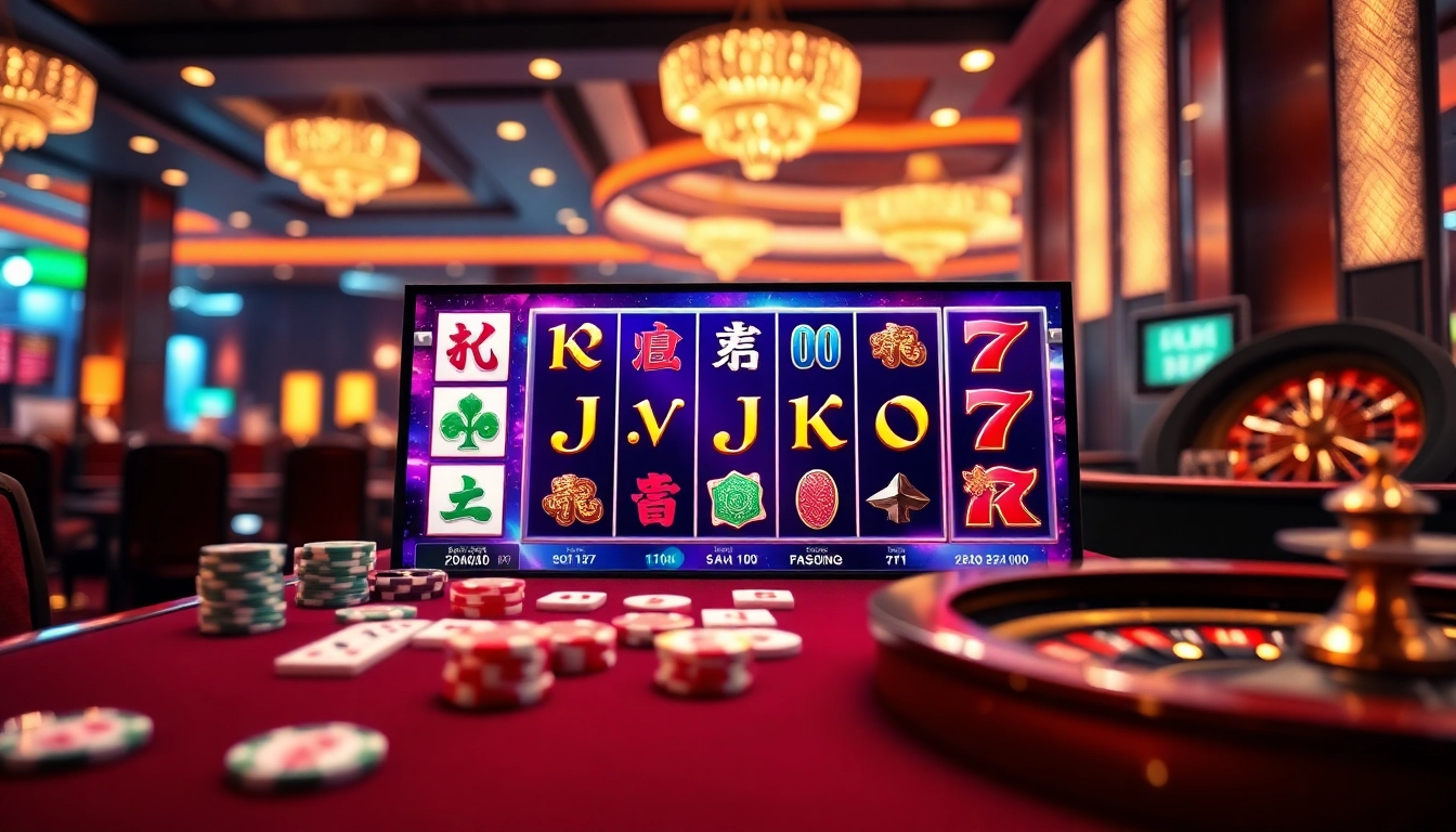 Experience the excitement of the mahjong slot demo with vibrant graphics and immersive casino visuals.