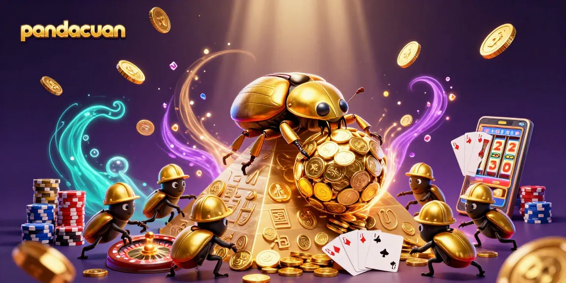 Pandacuan menghadirkan slot gacor online dengan simbol kasino dan koin emas yang melimpah.