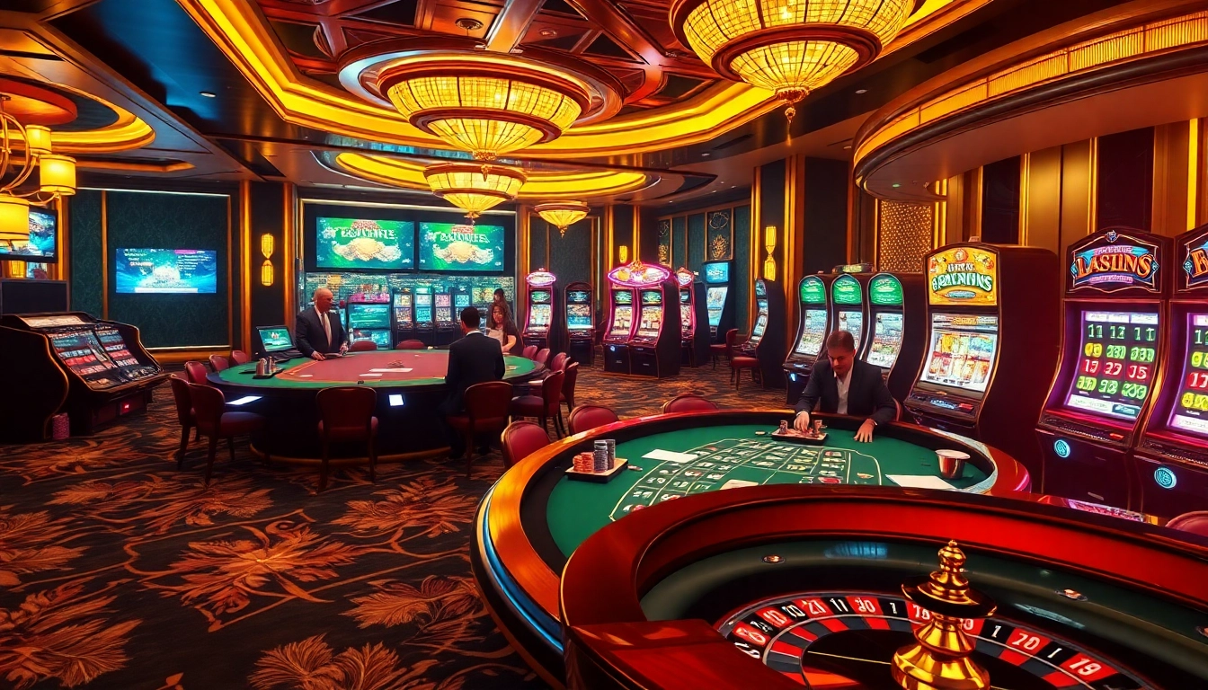 Découvrez le frisson du meilleur casino en ligne 2026 avec des tables luxueuses et des éléments de jeu vibrants.