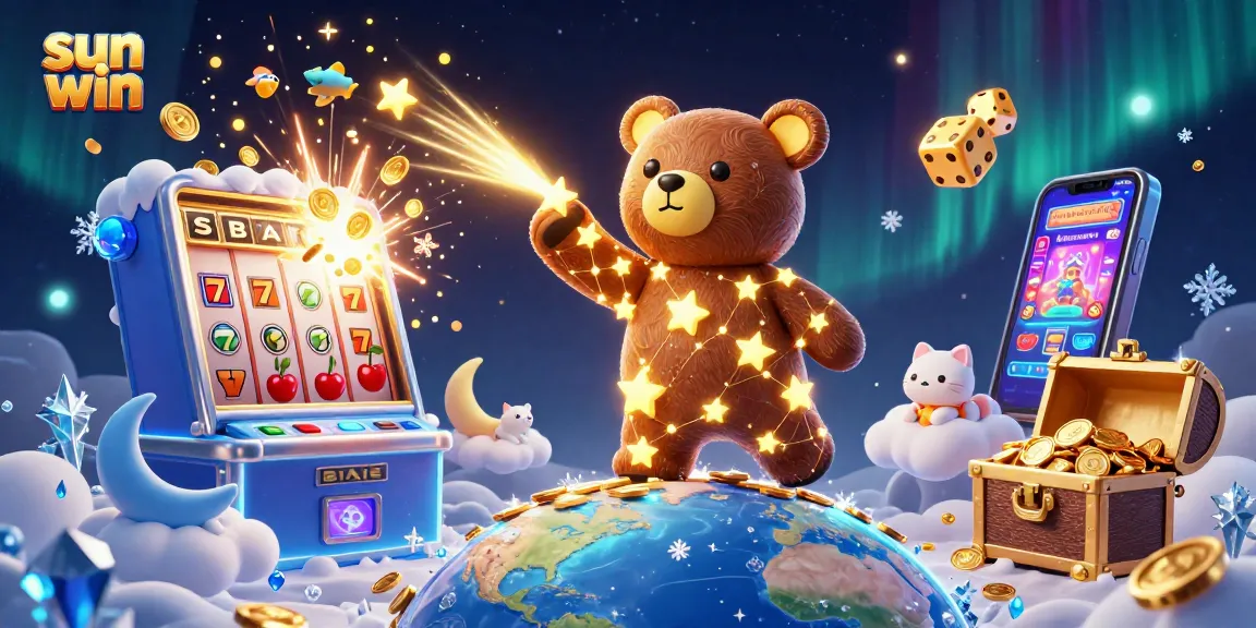 Experience thrilling wins with sun win as a constellation bear and casino elements burst into life.