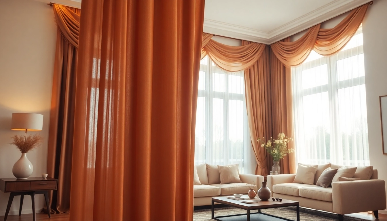 Bekijk verduisterende gordijnen in een stijlvolle woonkamer met sfeervolle decoratie