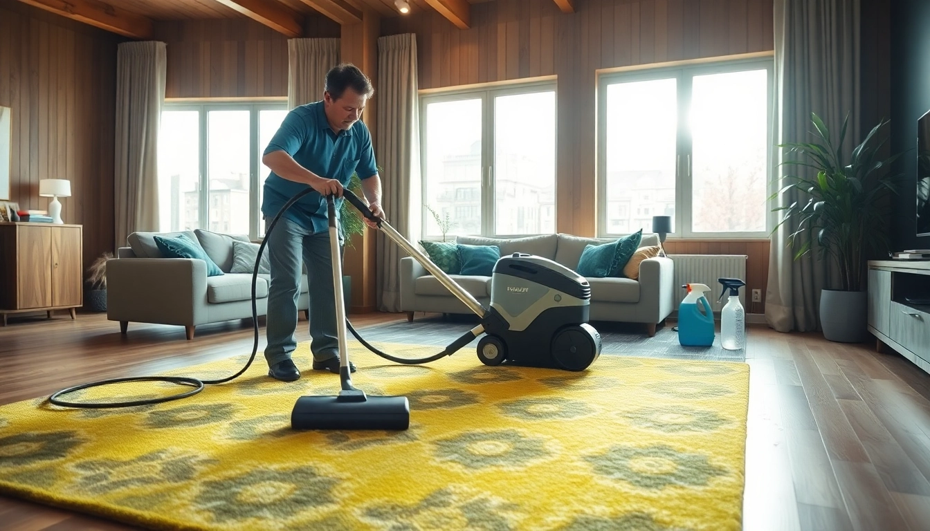Best carpet cleaners near me demonstrate their expertise in a bright, inviting living room.