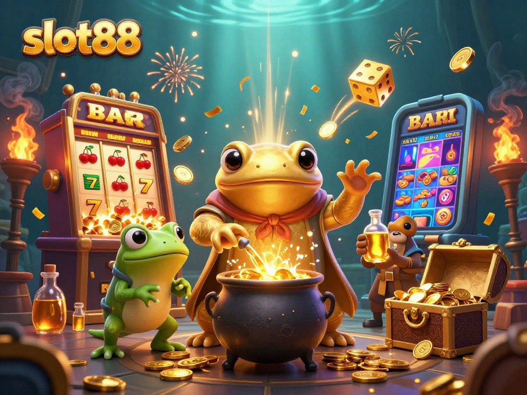 Spin slot88 to win golden treasures in a magical alchemist's world full of excitement!