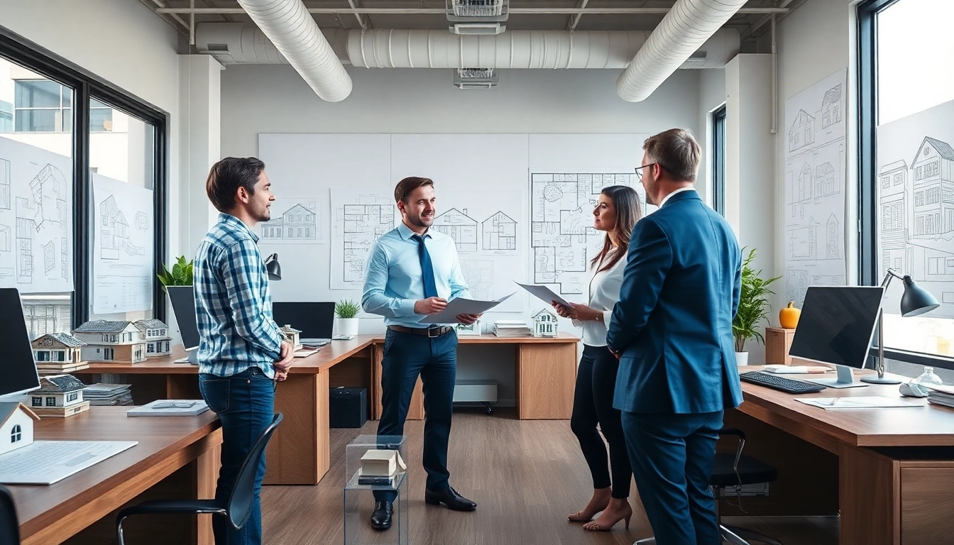 Contact residential architect Boston for personalized design consultations in a modern office setting.