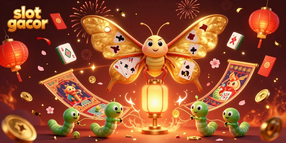 Engage with slot gacor opportunities through a vibrant 3D casino scene filled with luck and excitement.