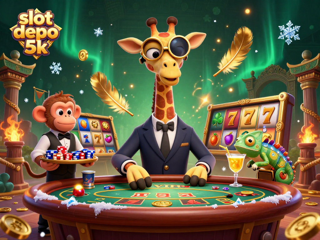 Experience exhilarating slot gameplay at slot depo 5k with vibrant characters and dynamic casino elements.