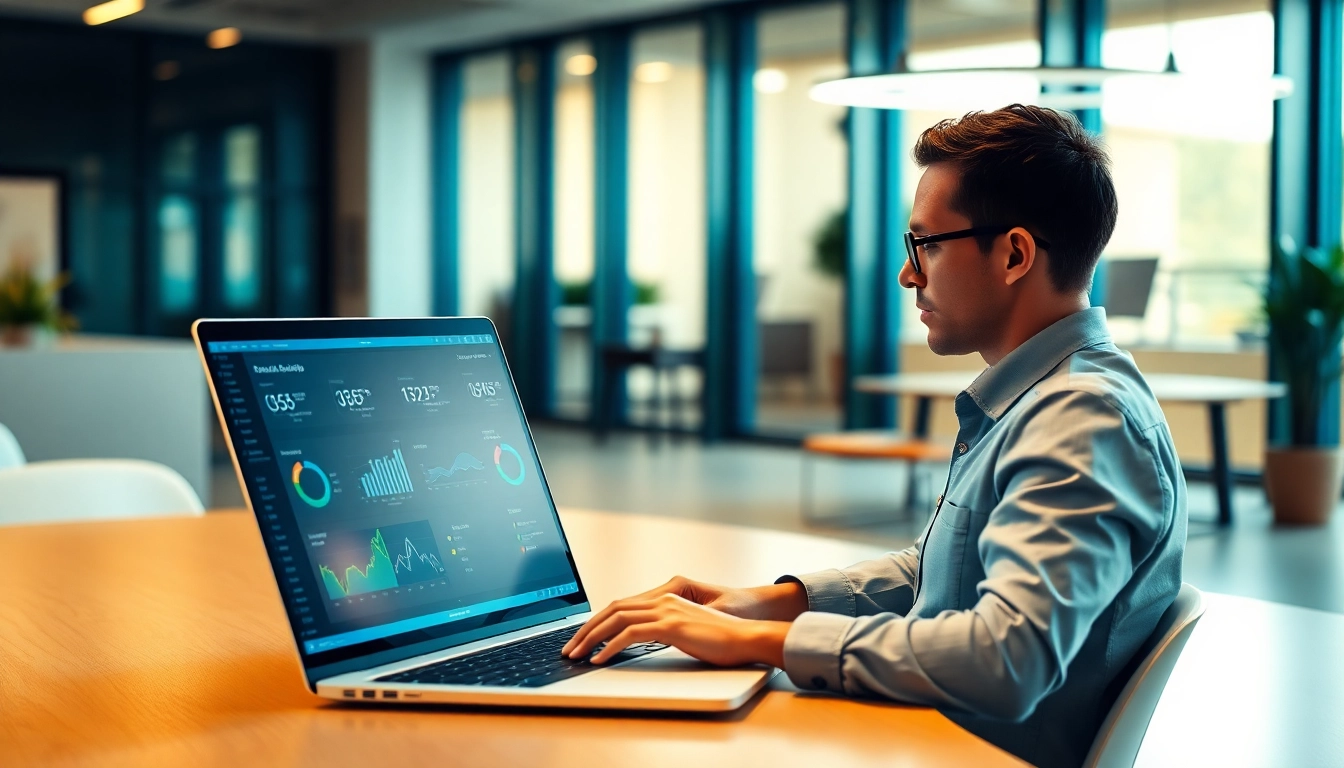 Engaging workspace scene showcasing enterprise assistant saas application efficiently supporting teamwork.