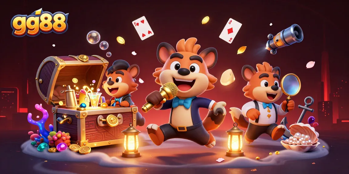 Experience the thrilling action at gg88 with lively hyenas in a vibrant casino club scene.