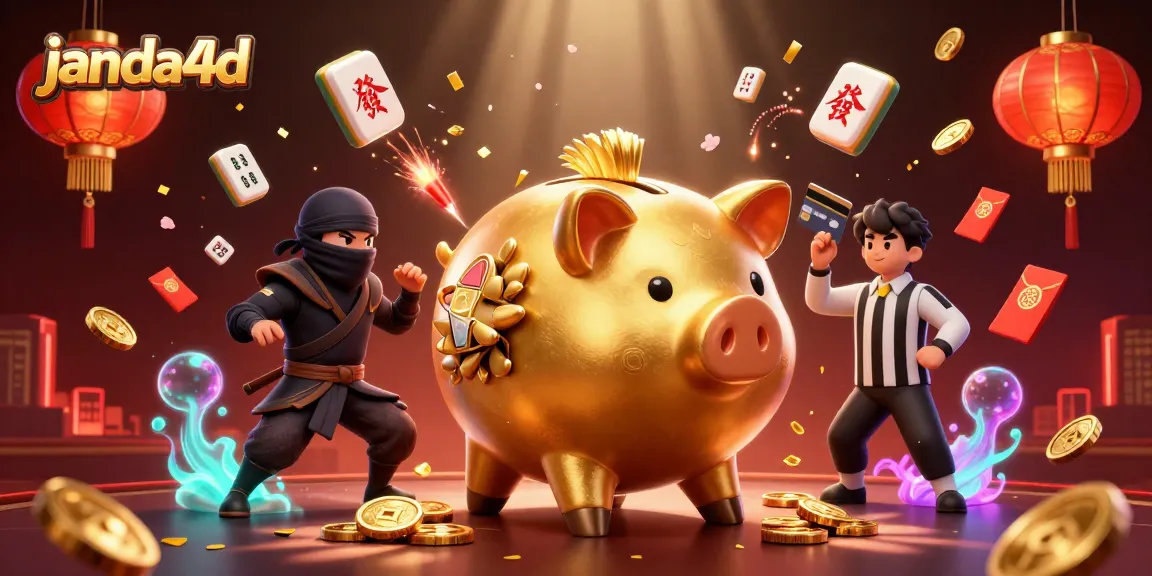 Ilustrasi kasino janda4d menunjukkan karakter menarik dalam suasana game yang penuh semangat.