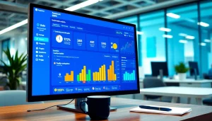 Visualizing performance metrics of a facebook smm panel on a vibrant analytics dashboard.