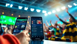 Engaging sports betting sites India mobile app interface displaying live betting odds and sports events.