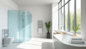 Erleben Sie die eleganten Badsysteme von sonni sanitär GmbH mit modernen Duschwänden.