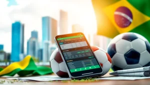 Discover best sportsbooks Brazil with an engaging visual of dynamic betting apps and vibrant sports culture.
