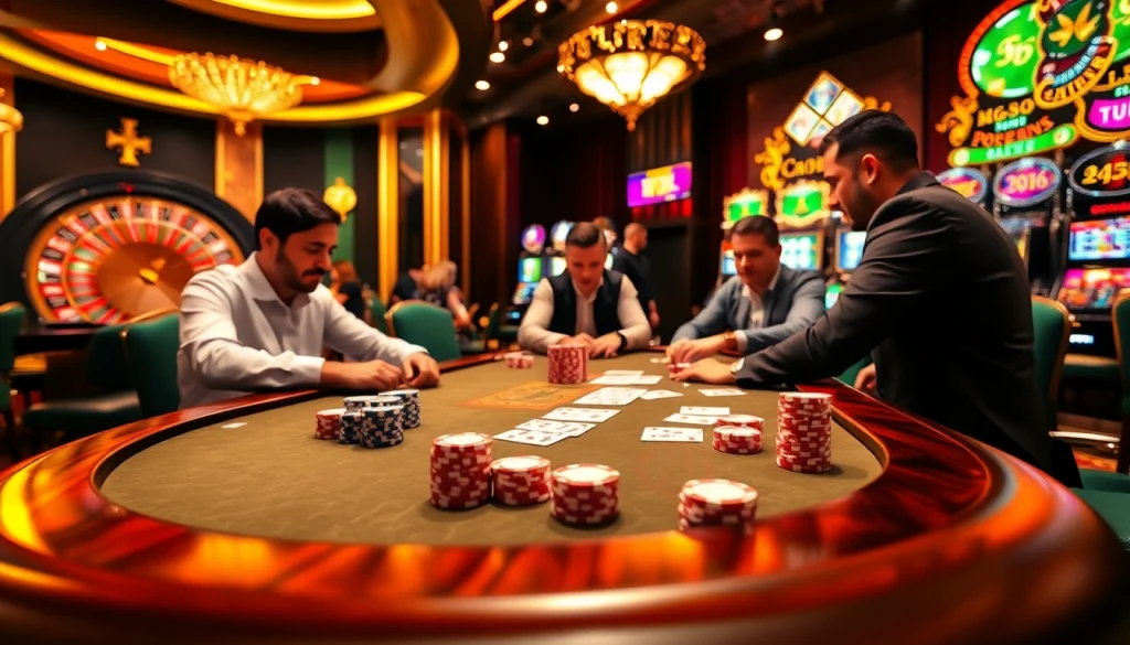 Experience the thrill of winning at RR88 with players enjoying poker and casino games.