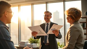 카드현금화 방법에 대해 상담하는 전문가의 모습