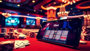 Experience the excitement of online gambling with the ink vao 12bet visual interface, showcasing vibrant casino elements.