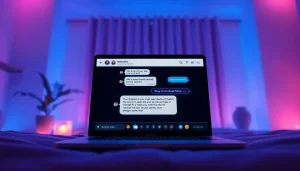 Engaging AI chat interface for intimate conversations in sex ai chat.