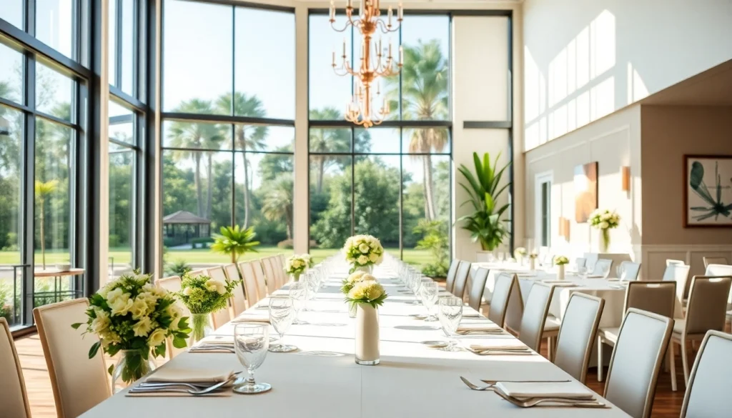 Renting an exceptional Events Space Jacksonville FL with modern decor and captivating views.