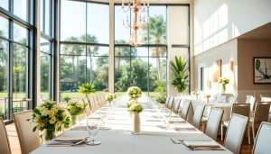 Renting an exceptional Events Space Jacksonville FL with modern decor and captivating views.