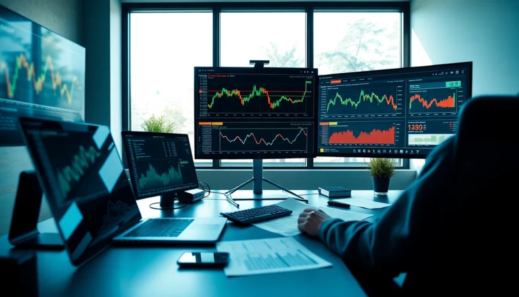 Infosec professional analyzing e-commerce price tracking data in a modern workspace.