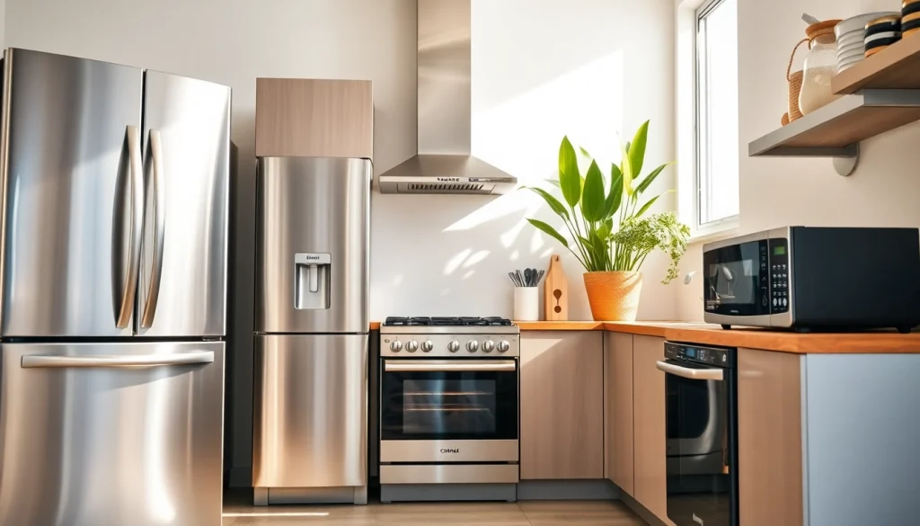 Showcase of affordable appliance highlighting modern kitchen designs with sleek finishes.
