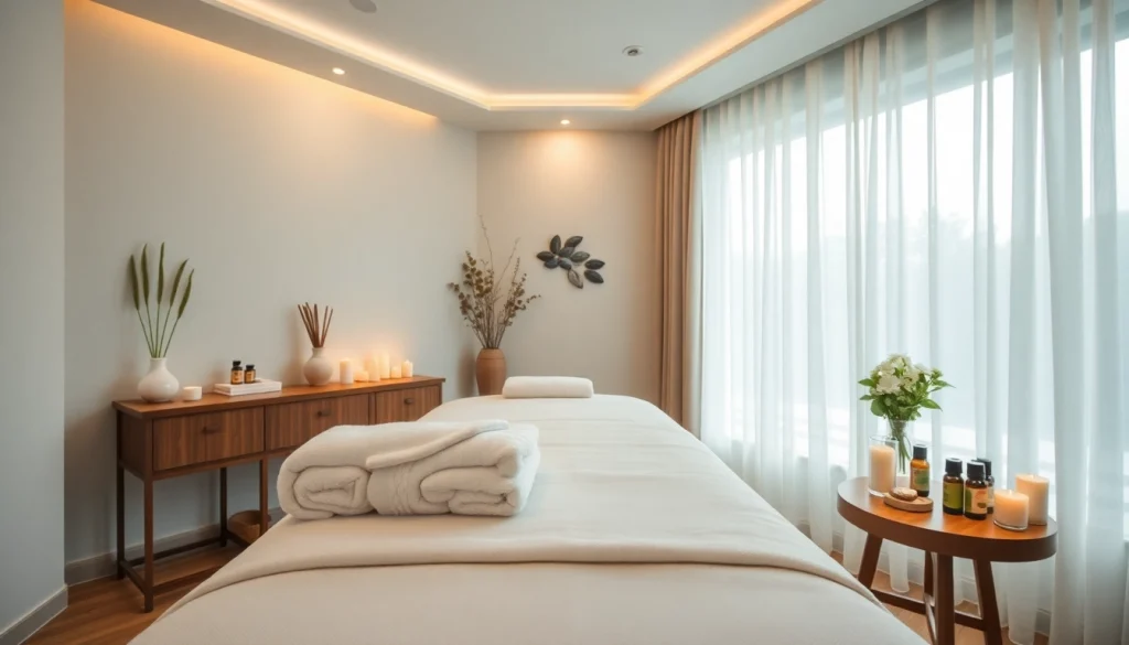 원주에서 편안한 마사지 치료 환경, 고요한 장식과 초대하는 분위기의 원주마사지.