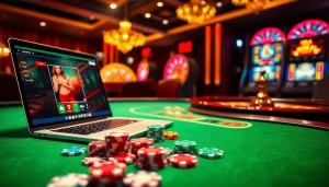Découvrez l'excitation du casino en ligne argent réel avec des jetons de poker vibrants et des roues de roulette.