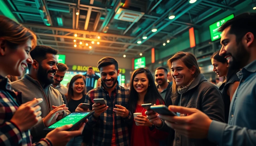 Kèo nhà cái displayed on digital screens in a vibrant, engaging sports betting environment.